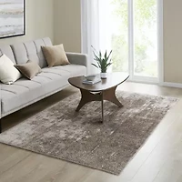 Madison Park Alexandria Cozy Shag Abstract Machine Woven Skid Resistant Indoor Rectangular Area Rug