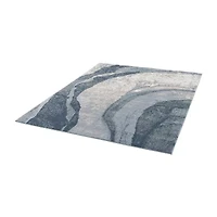 Madison Park Kathryn Abstract Wave Machine Woven Skid Resistant Indoor Rectangular Area Rug