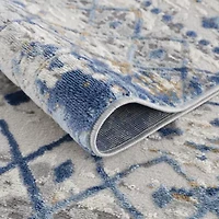 Madison Park Reese Soft Textural Waves Machine Woven Skid Resistant Indoor Rectangular Area Rug