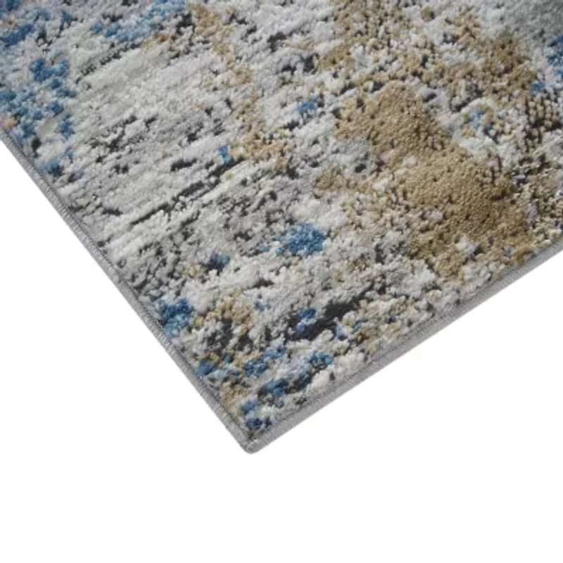 Madison Park Amelia Abstract Machine Woven Skid Resistant Indoor Rectangular Area Rug