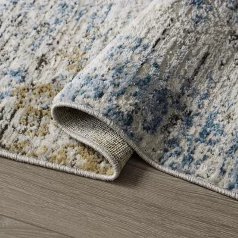 Madison Park Amelia Abstract Machine Woven Skid Resistant Indoor Rectangular Area Rug