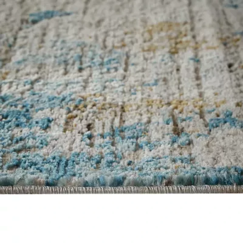 Madison Park Amelia Abstract Machine Woven Skid Resistant Indoor Rectangular Area Rug