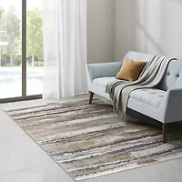 Madison Park Cadence Cozy Shag Abstract Machine Woven Skid Resistant Indoor Rectangular Area Rug