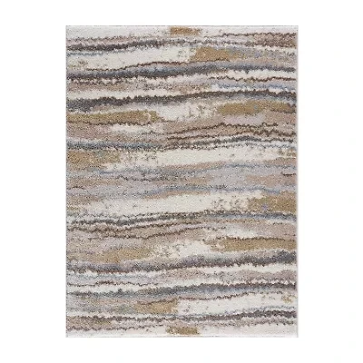 Madison Park Cadence Cozy Shag Abstract Machine Woven Skid Resistant Indoor Rectangular Area Rug