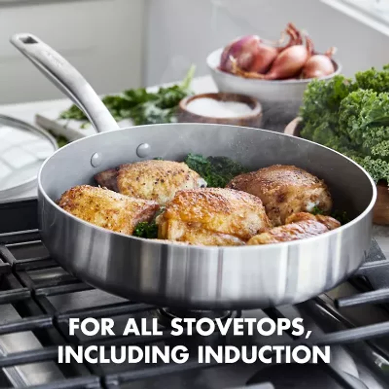 GreenPan Chatham Healthy Tri-Ply Stainless Steel Ceramic Non-Stick 12-pc. Cookware Set