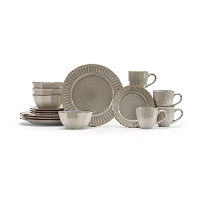 Baum Wrenna Grey 16-pc. Ceramic Dinnerware Set