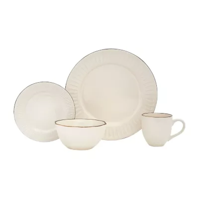 Baum Wrenna Ivory 16-pc. Ceramic Dinnerware Set