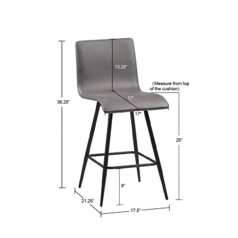 INK+IVY Adams Counter Height Upholstered Bar Stool