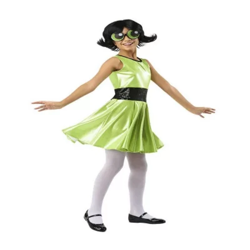 Little & Big Kid Girls Buttercup Powerpuff 2-pc. Costume
