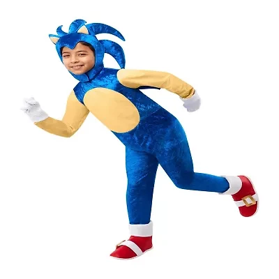 Little & Big Kid Boys Deluxe Sonic the Hedgehog 4-pc. Costume Set