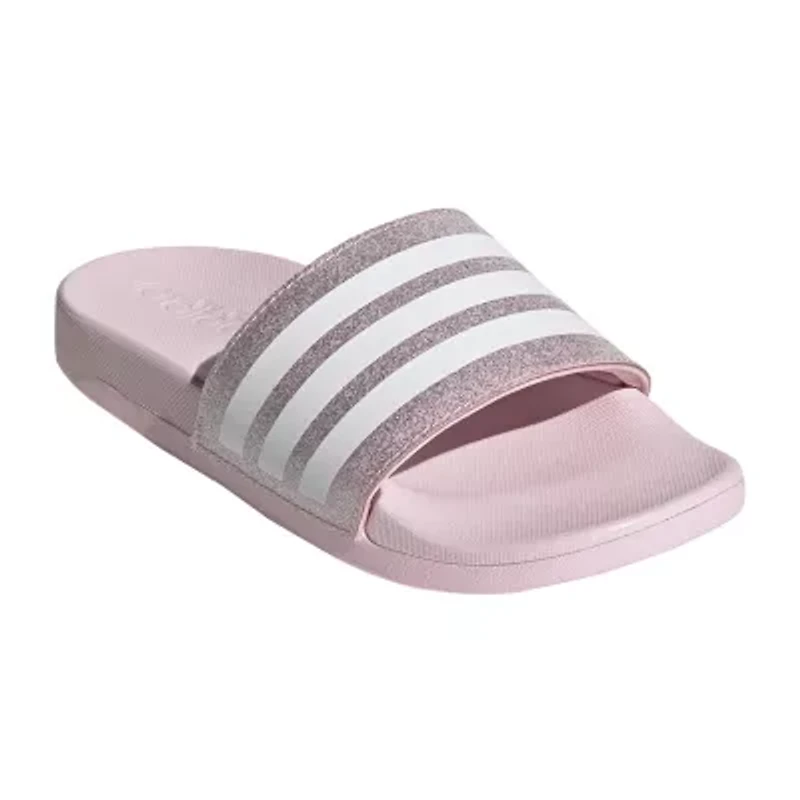 adidas Little & Big Kid Girls Adilette Comfort Slide Sandals