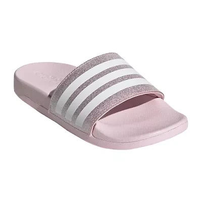 adidas Little & Big Kid Girls Adilette Comfort Slide Sandals