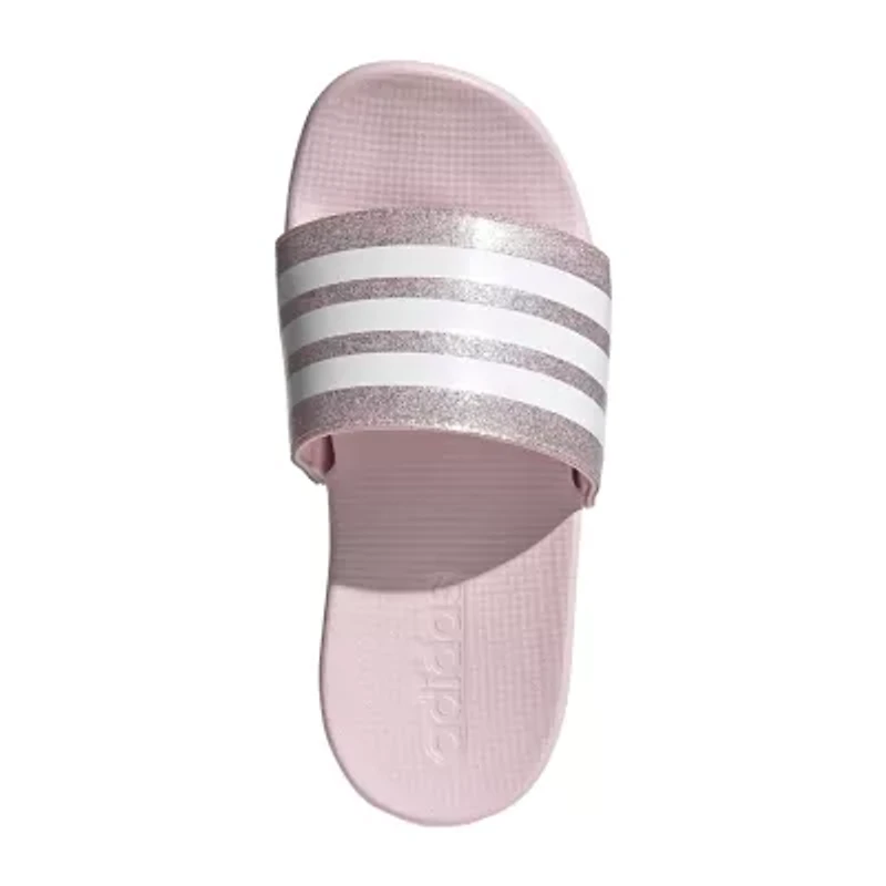 adidas Little & Big Kid Girls Adilette Comfort Slide Sandals