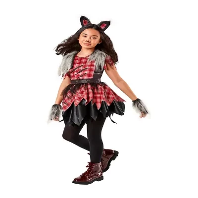 Little & Big Kid Girls Werewolf 4-pc. Costume