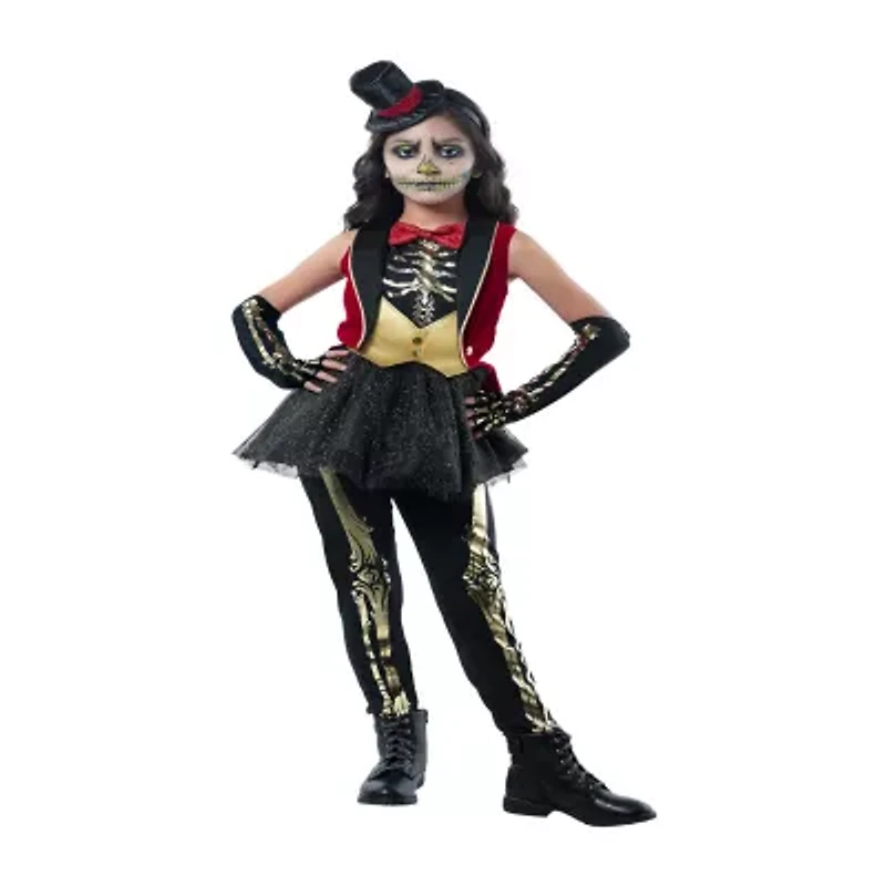 Little & Big Kid Girls Circus Skeleton 5-pc. Costume