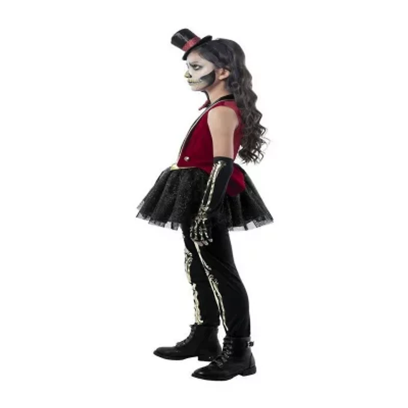 Little & Big Kid Girls Circus Skeleton 5-pc. Costume