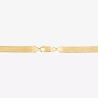 Made in Italy Womens 14K Gold 18 Inch Herringbone Chain Necklace