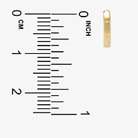 Girls 14K Gold 9.5mm Round Hoop Earrings