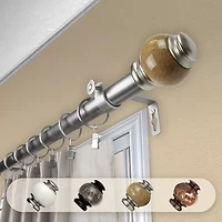 Rod Desyne Marble 1 Adjustable Curtain