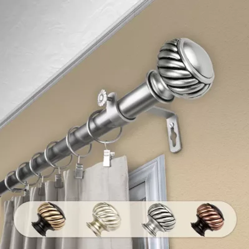 Rod Desyne Baldir 1 Adjustable Curtain