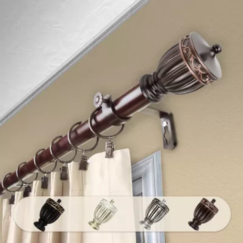 Rod Desyne Debussy 1 Adjustable Curtain