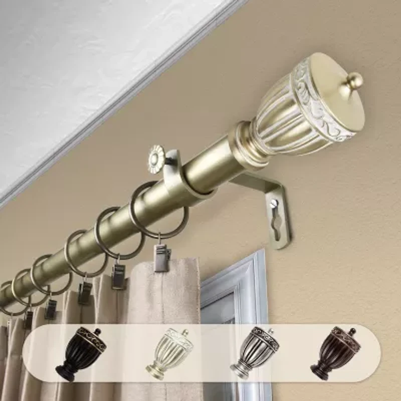 Rod Desyne Debussy 1 Adjustable Curtain