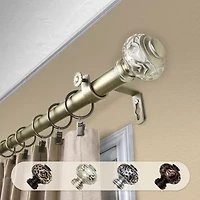 Rod Desyne Maple 1 Adjustable Curtain