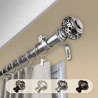 Rod Desyne Maple 1 Adjustable Curtain