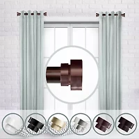 Rod Desyne (Set Of 2) Basic Side 1 1/2 Adjustable Curtain