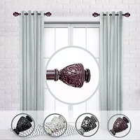 Rod Desyne (Set Of 2) Veda Side 1 Adjustable Curtain