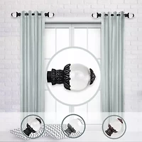 Rod Desyne (Set Of 2) Beam Side 1 Adjustable Curtain