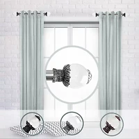 Rod Desyne (Set Of 2) Beam Side 1 Adjustable Curtain