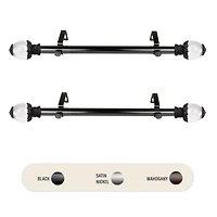 Rod Desyne (Set Of 2) Beam Side 1 Adjustable Curtain