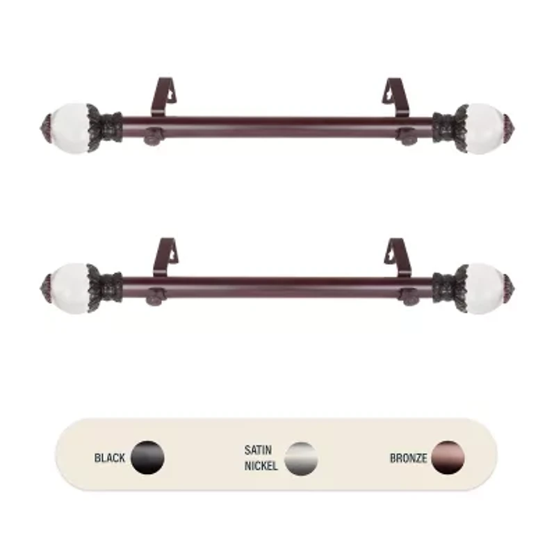 Rod Desyne (Set Of 2) Beam Side 1 Adjustable Curtain