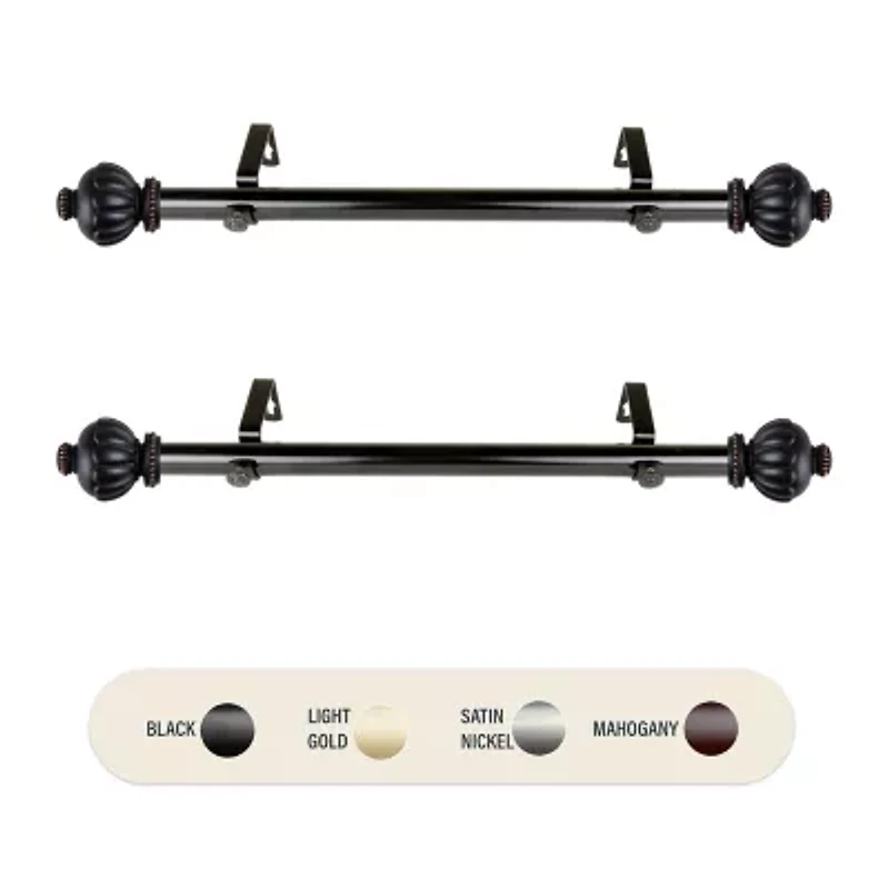 Rod Desyne (Set Of 2) Selma Side 1 Adjustable Curtain