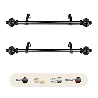 Rod Desyne (Set Of 2) Selma Side 1 Adjustable Curtain