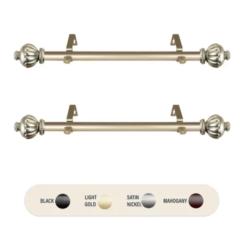 Rod Desyne (Set Of 2) Selma Side 1 Adjustable Curtain