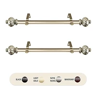 Rod Desyne (Set Of 2) Selma Side 1 Adjustable Curtain