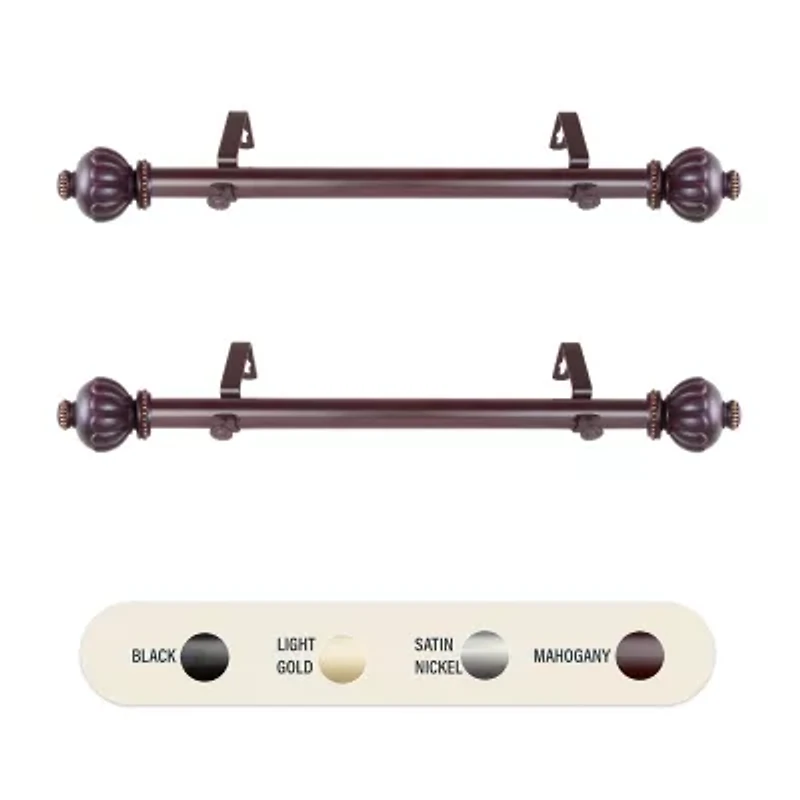 Rod Desyne (Set Of 2) Selma Side 1 Adjustable Curtain