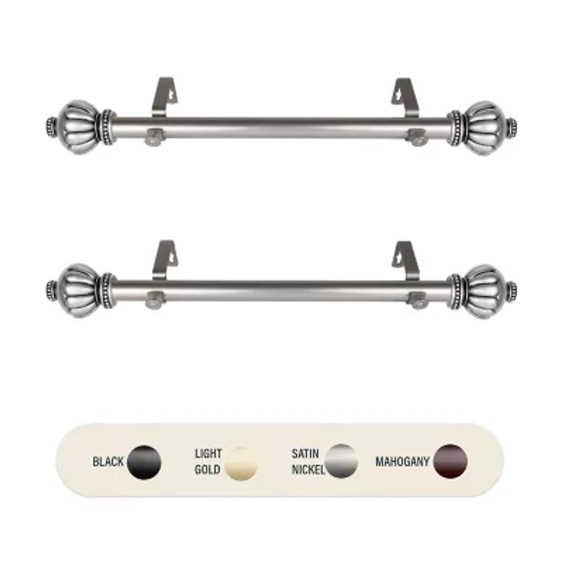 Rod Desyne (Set Of 2) Selma Side 1 Adjustable Curtain