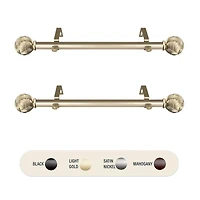 Rod Desyne (Set Of 2) Twine Side 1 Adjustable Curtain