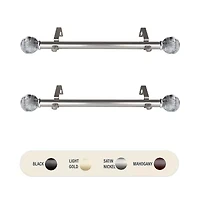 Rod Desyne (Set Of 2) Twine Side 1 Adjustable Curtain