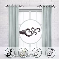 Rod Desyne (Set Of 2) Madeline Side 1 Adjustable Curtain
