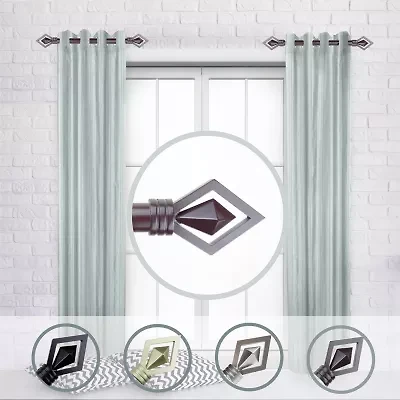 Rod Desyne (Set Of 2) Lenore Side 1 Adjustable Curtain