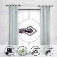 Rod Desyne (Set Of 2) Lenore Side 1 Adjustable Curtain