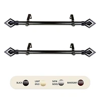 Rod Desyne (Set Of 2) Lenore Side 1 Adjustable Curtain