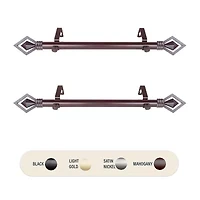 Rod Desyne (Set Of 2) Lenore Side 1 Adjustable Curtain
