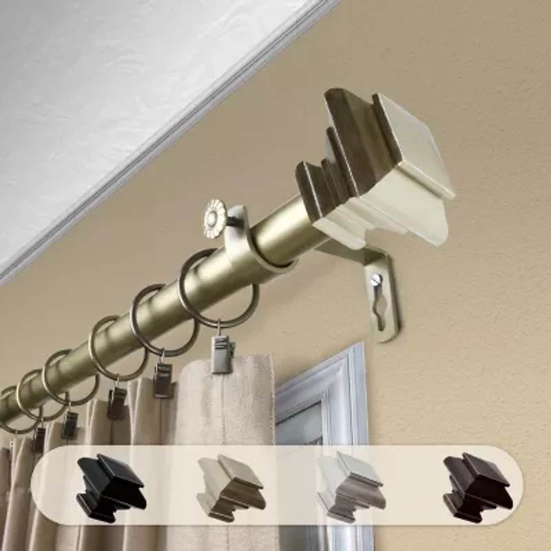 Rod Desyne Fern 1 Adjustable Curtain