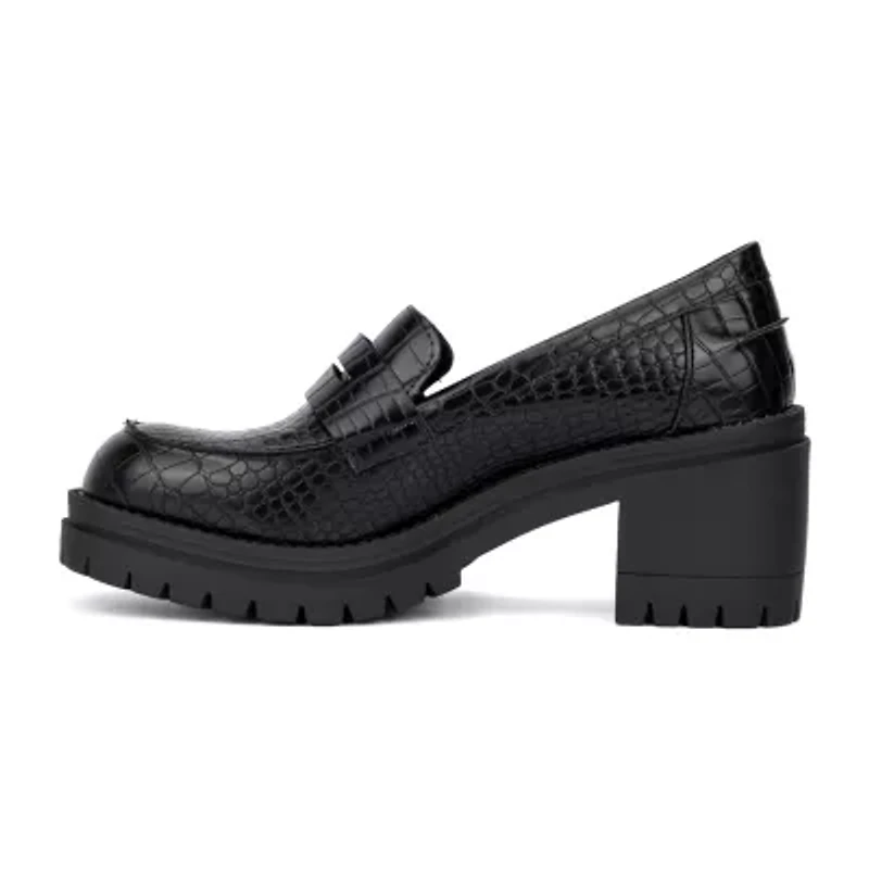 New York & Company Penni Womens Moc Closed Toe Loafers