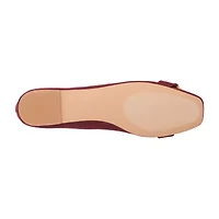 New York & Company Niara Womens Square Closed Toe Ballet Flats